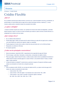 Cr&eacute;dito Flexible - Banco Provincial