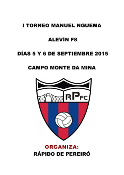i torneo manuel nguema alev&iacute;n f8 d&iacute;as 5 y 6 de septiembre 2015