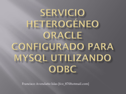 Configuraci&oacute;n de HS en Oracle.