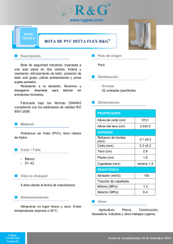 www.rygsac.com BOTA DE PVC DITTA FLEX R&G