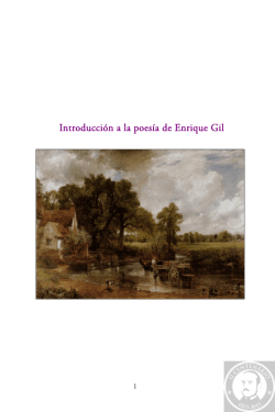 Introducci&oacute;n a la poes&iacute;a de Enrique Gil
