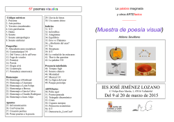 Poes&iacute;a visual diptico - ies jos&eacute; jim&eacute;nez lozano