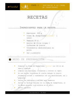 RECETAS - Pronokal