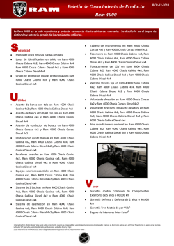 Boletin de Concimiento RAM 4000