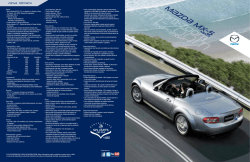 Ficha T&eacute;cnica Mazda MX5