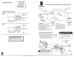 Instrucciones de instalaci&oacute;n del Compresor AE2 1 2 3
