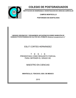 COLEGIO DE POSTGRADUADOS