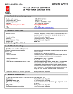 CEMENTO BLANCO - Quimica Universal