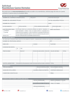 Solicitud Reembolsos Gastos Dentales