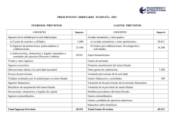 Estados financieros de TI-Espa&ntilde;a - Transparencia Internacional