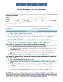 Formato Gastos Funerarios - American Express Insurance Mexico