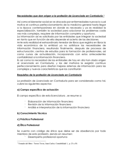 Necesidades que dan origen a la profesi&oacute;n de