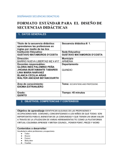 SECUENCIA DIDACTICA # 1 GRUPO EXPLORATIC GUSTAVO