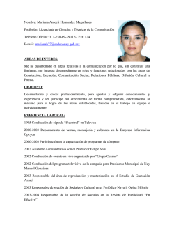 Nombre: Mariana Araceli Hern&aacute;ndez Magallanes Profesi&oacute;n