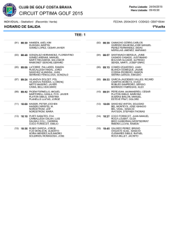CIRCUIT OPTIMA GOLF 2015