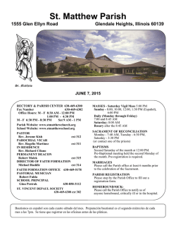 St. Matthew Parish Raffle