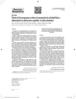 Efectos de los programas escolares de promoci&oacute;n de