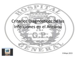 Presentacion clinica de las infecciones en el anciano. Parte II. Luis
