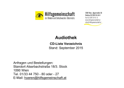 Audiothek - Hilfsgemeinschaft der Blinden und Sehschwachen