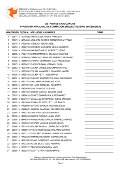 ING. En Electricidad - Estudiantes