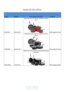 Juegos de ollas (Sets)