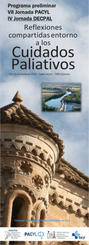 Programa preliminar - Sociedad Espa&ntilde;ola de Cuidados Paliativos