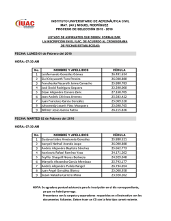 1 Luisfernando Gonz&aacute;lez G&oacute;mez 26.491.634 Siul Crisyusseth Toro