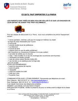 Santiago le 7 ao&ucirc;t 2007 - Lyc&eacute;e Antoine de Saint