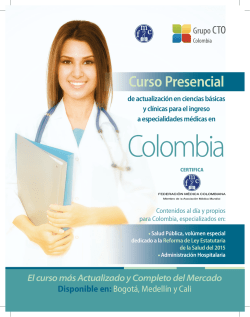 M&aacute;s informaci&oacute;n sobre el curso Presencial