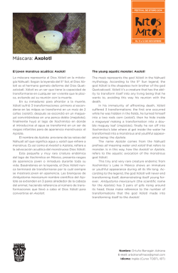 M&aacute;scara: Axolotl