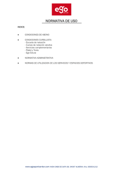 normativas - Ego Sport Center