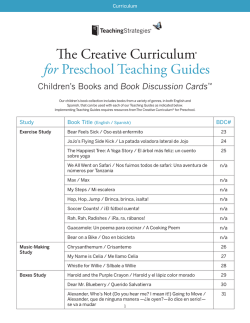 The Creative Curriculum&reg; for Preschool Teaching Guides