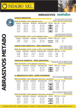 ABRASIVOS METABO