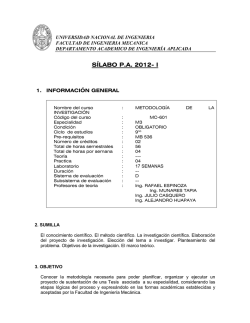 Metodolog&iacute;a de Investigaci&oacute;n