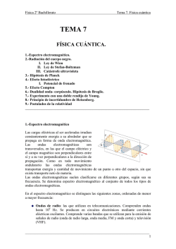 Tema 7. F&iacute;sica cu&aacute;ntica