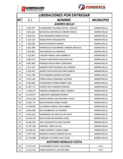 LIBERACIONES POR ENTREGAR