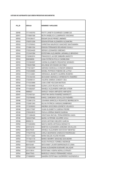 BD PASAN A ENTREGAR DOCUMENTACI&Oacute;N