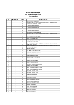 Escrituras para Entregar Col. Gonzalo Garc&iacute;a Garc&iacute;a Zacatecas, Zac.