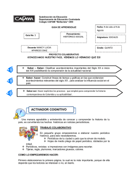 SOCIALES 5TO - Cafam Bellavista