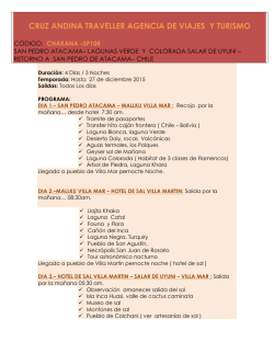 CRUZ ANDINA TRAVELLER AGENCIA DE VIAJES Y TURISMO