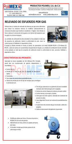 RELEVADO DE ESFUERZOS POR GAS