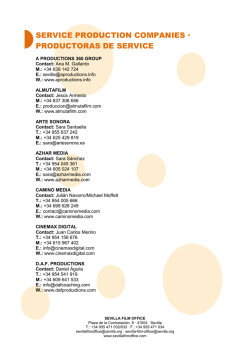 Productoras de Servicios