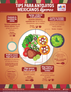 TIPS PARA ANTOJITOS MEXICANOS ligeros