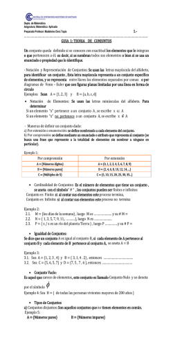 GUIA N&ordm; 1 TEORIA CONJTOS y LOS