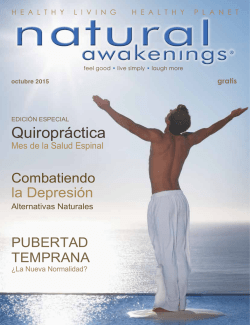 Quiropr&aacute;ctica - Natural Awakenings