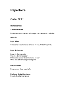 Repertoire - Jose Antonio Escobar