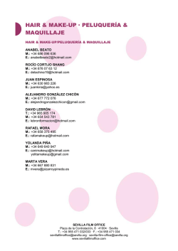 Maquillaje y peluquer&iacute;a