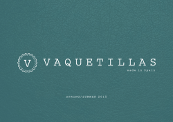 Cat&aacute;logo Vaquetillas SS15