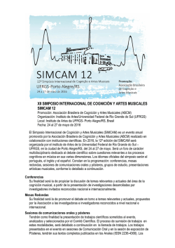 xii simposio internacional de cognici&oacute;n y artes musicales simcam 12
