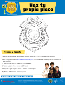 Haz tu propia placa Colorea y Recorta